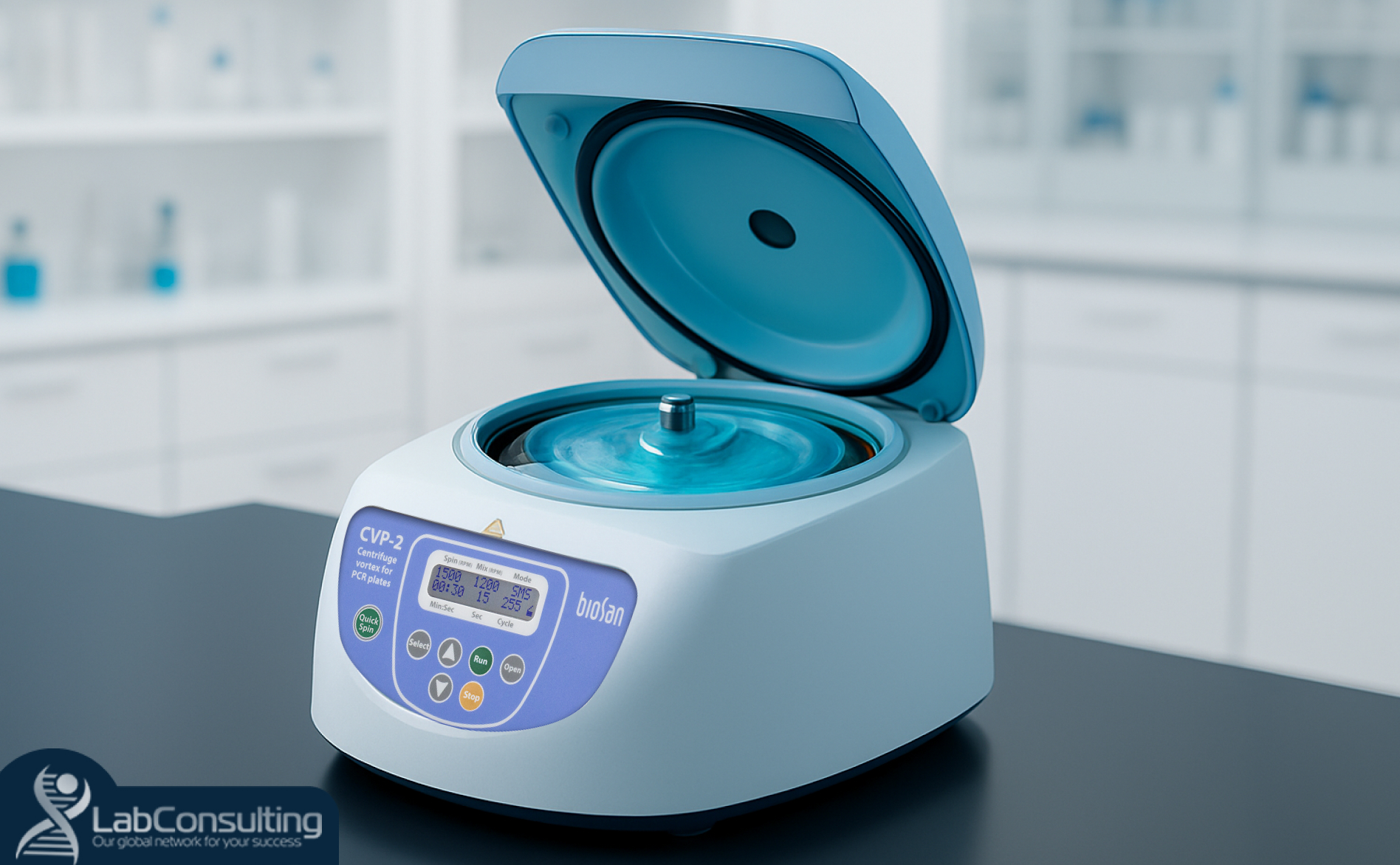 Compact laboratory centrifuge by LabConsulting
